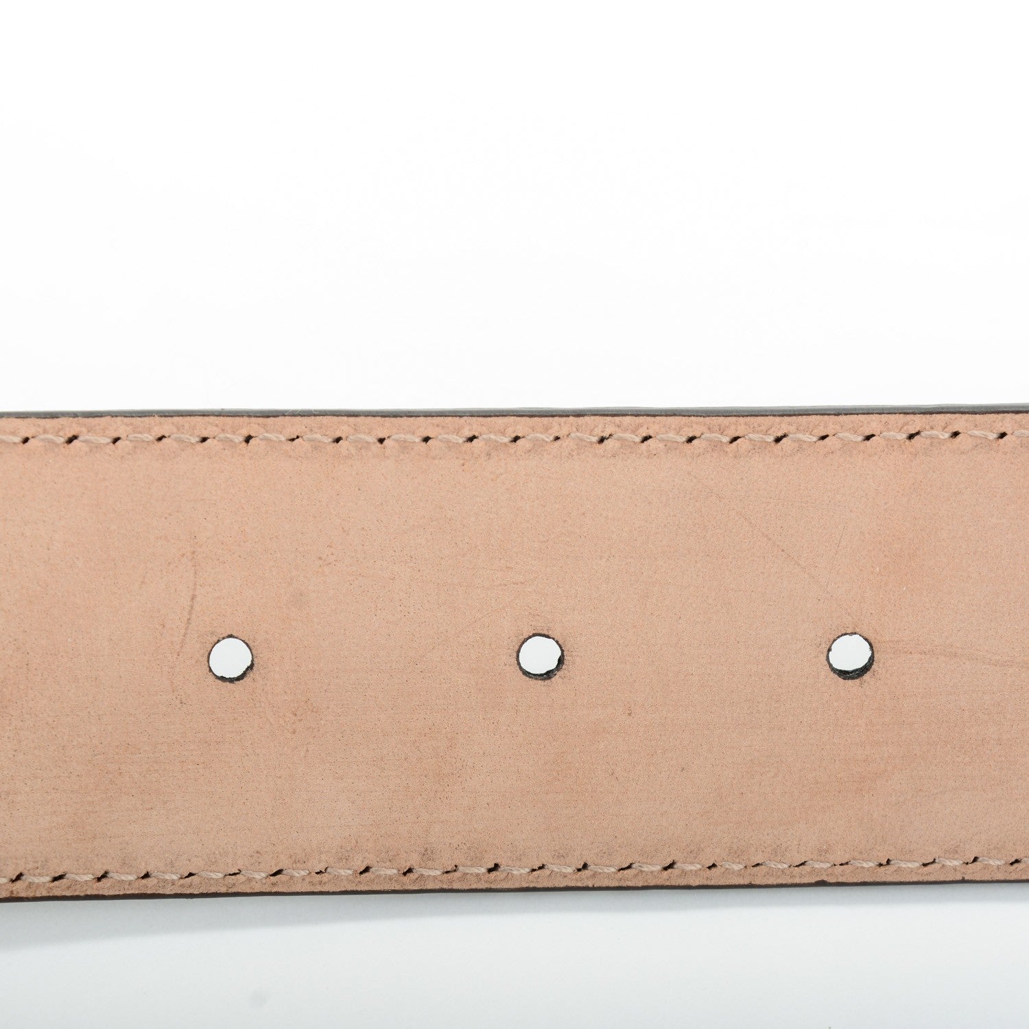 Gucci Guccissima Interlocking G Belt 85 34 Dark Grey 4 of 5