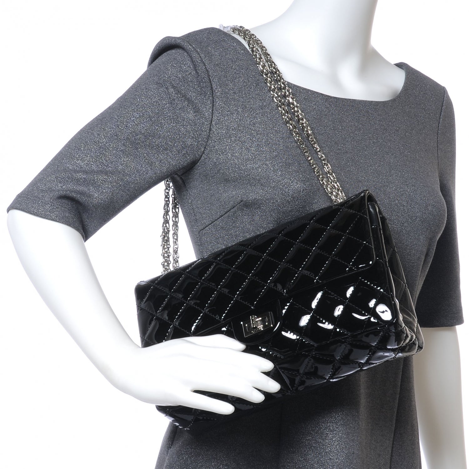Chanel Patent 2.55 Reissue 226 Flap Black 2 of 8