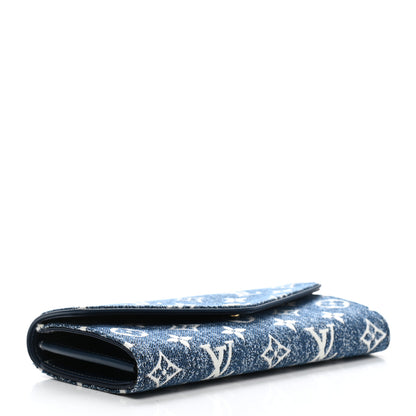 Louis Vuitton Monogram Jacquard Denim Sarah Wallet Bleu 4 of 8