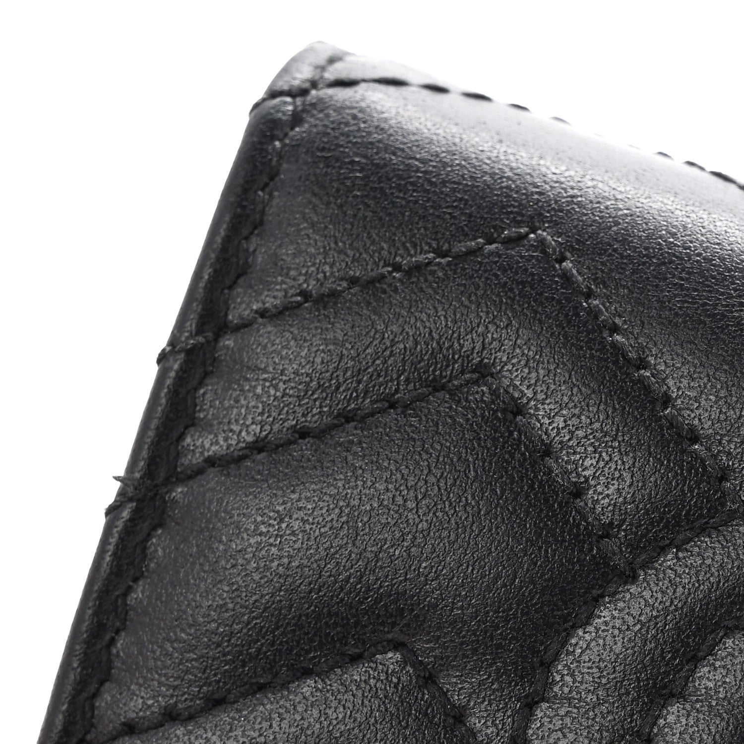 Gucci Calfskin Matelasse GG Marmont Card Case Wallet Black 12 of 14