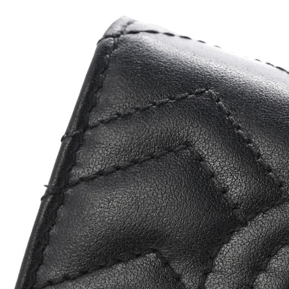 Gucci Calfskin Matelasse GG Marmont Card Case Wallet Black 12 of 14