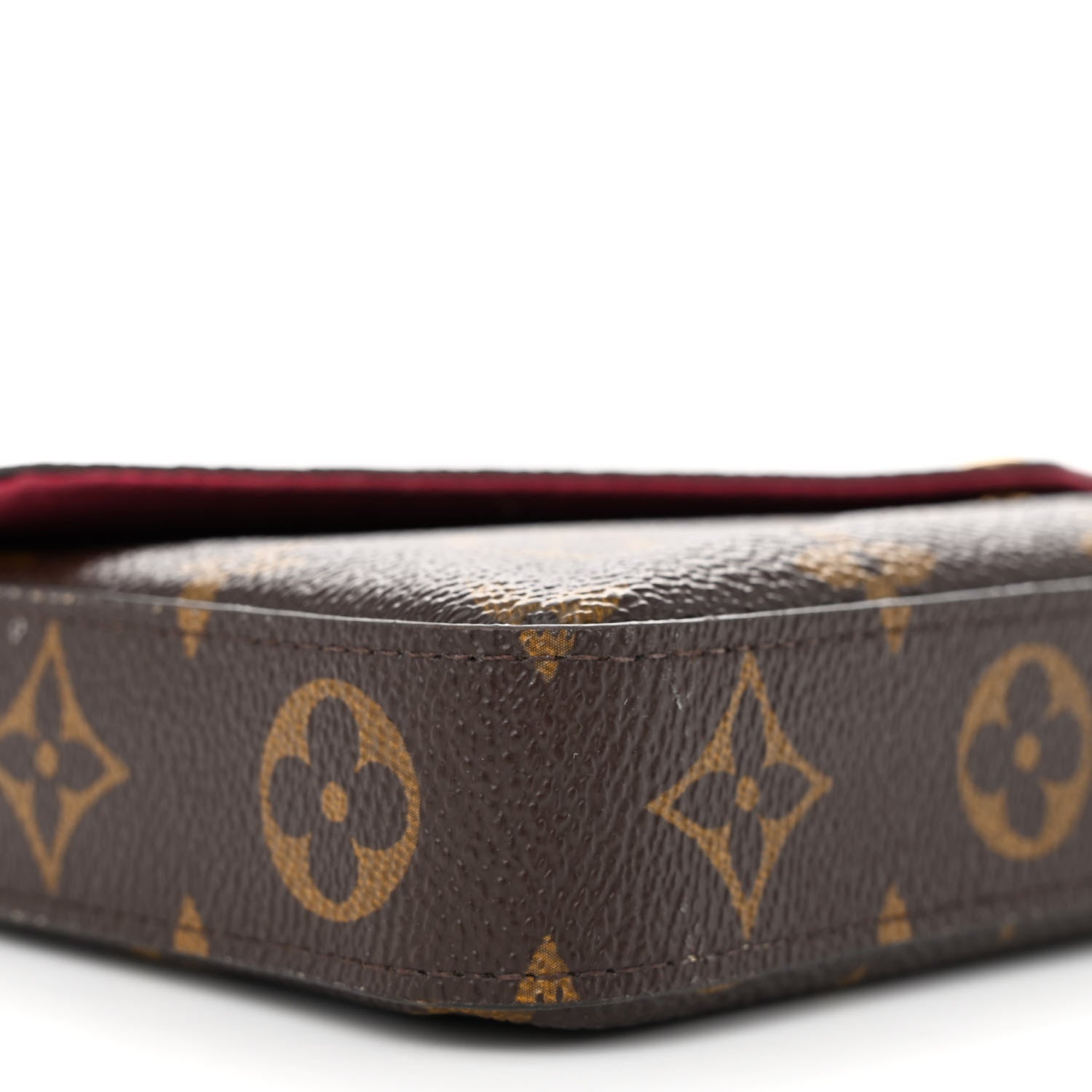 Louis Vuitton Monogram Pochette Felicie Chain Wallet Fuchsia 11 of 14