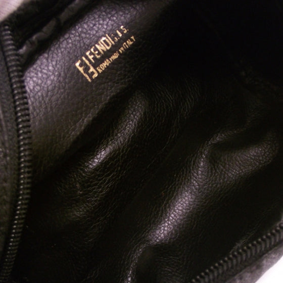 Vintage Leather Striped Shoulder Bag