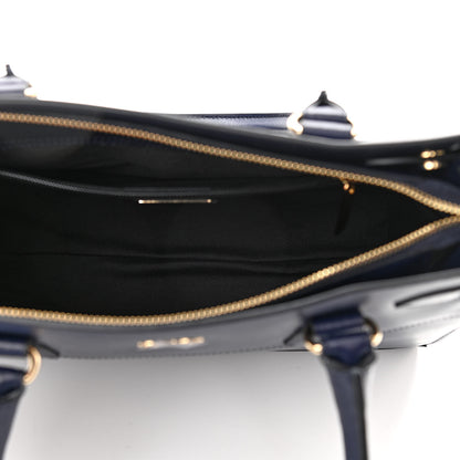 Salvatore Ferragamo Calfskin Briana Tote Navy 7 of 9