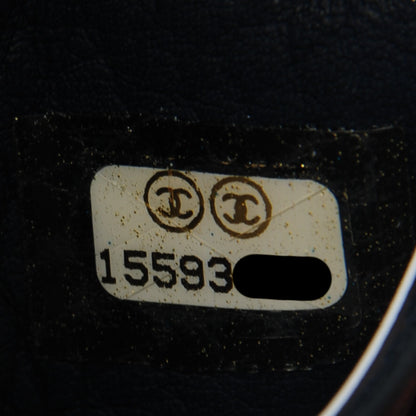 Chanel Deerskin Mini Key Chain Charm Dark Blue 8 of 8