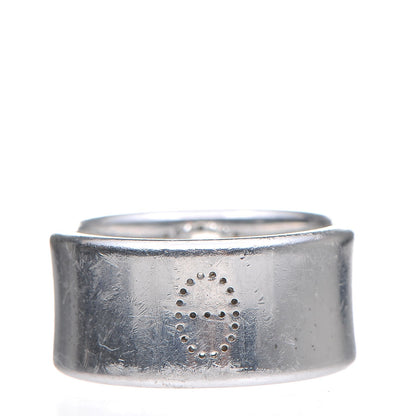 Hermes Sterling Silver GM Eclipse Ruban Ring 59 8.75 3 of 5