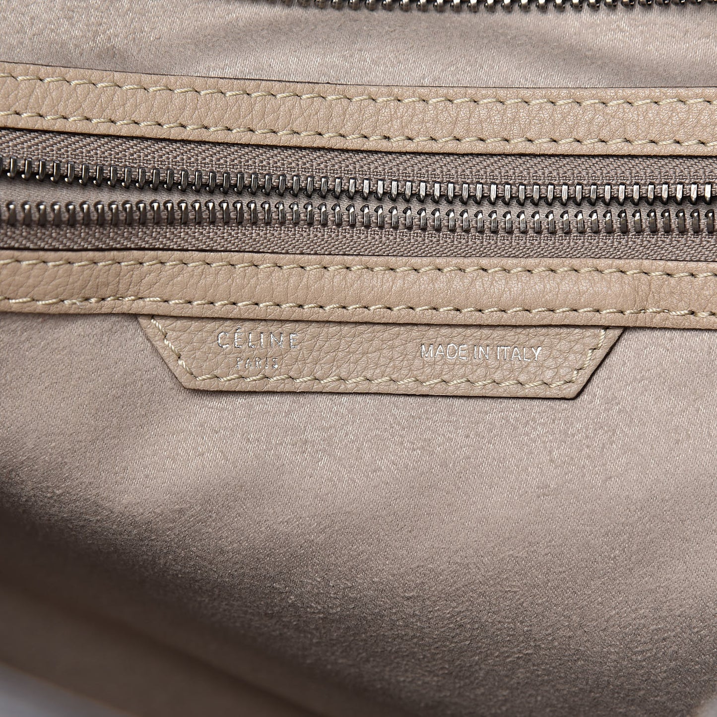 Drummed Calfskin Mini Luggage Dune