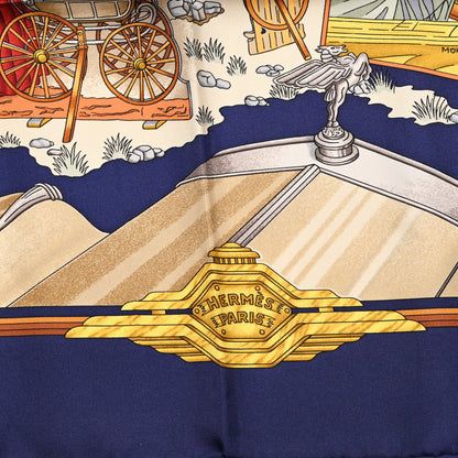 Hermes Silk Automobile Scarf 90 2 of 5