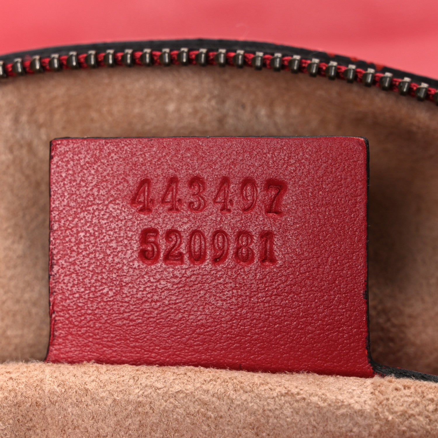 Gucci Calfskin Matelasse Small GG Marmont Shoulder Bag Hibiscus Red 7 of 10