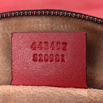 Gucci Calfskin Matelasse Small GG Marmont Shoulder Bag Hibiscus Red 7 of 10