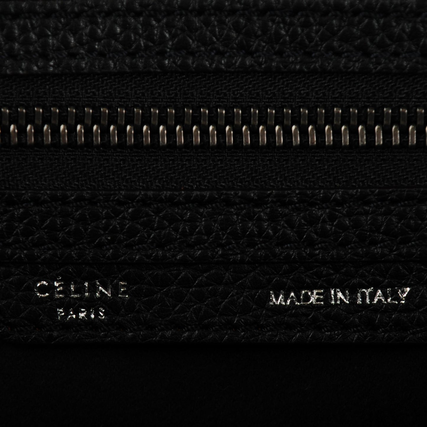 Drummed Calfskin Mini Luggage Black