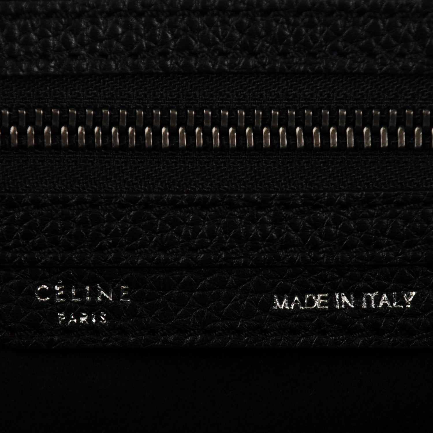 Celine Drummed Calfskin Mini Luggage Black 6 of 8