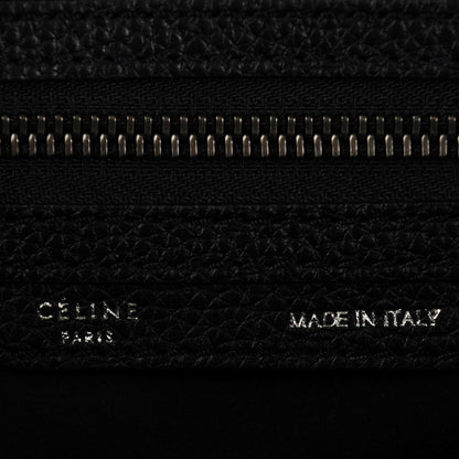 Celine Drummed Calfskin Mini Luggage Black 6 of 8