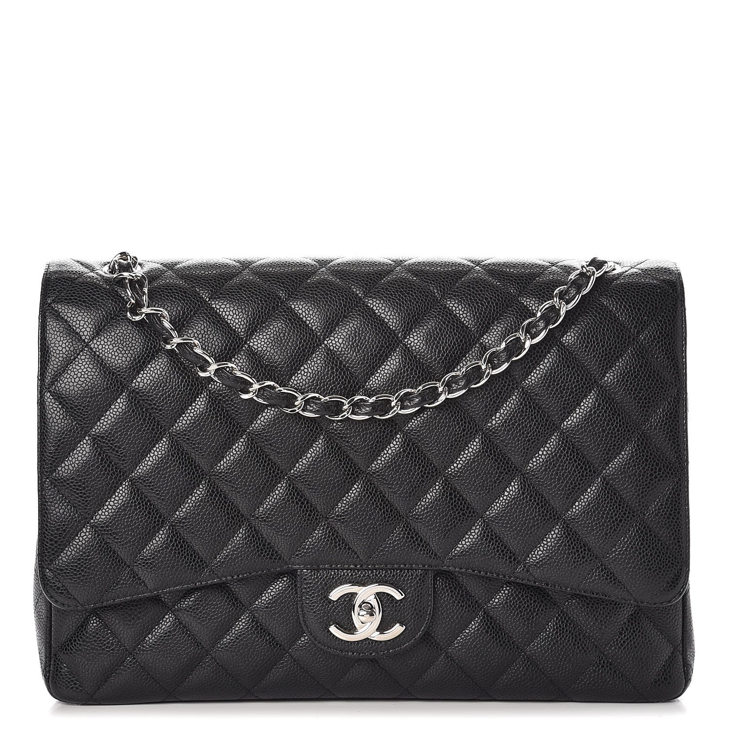 Chanel Caviar Quilted Maxi Double Flap Black 1 of 9