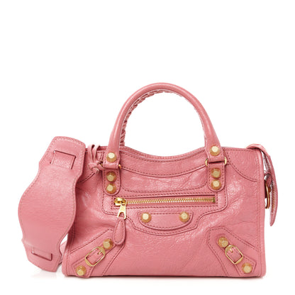 Balenciaga Agneau Giant 12 Gold Hardware Mini City Rose Hortensia 1 of 11
