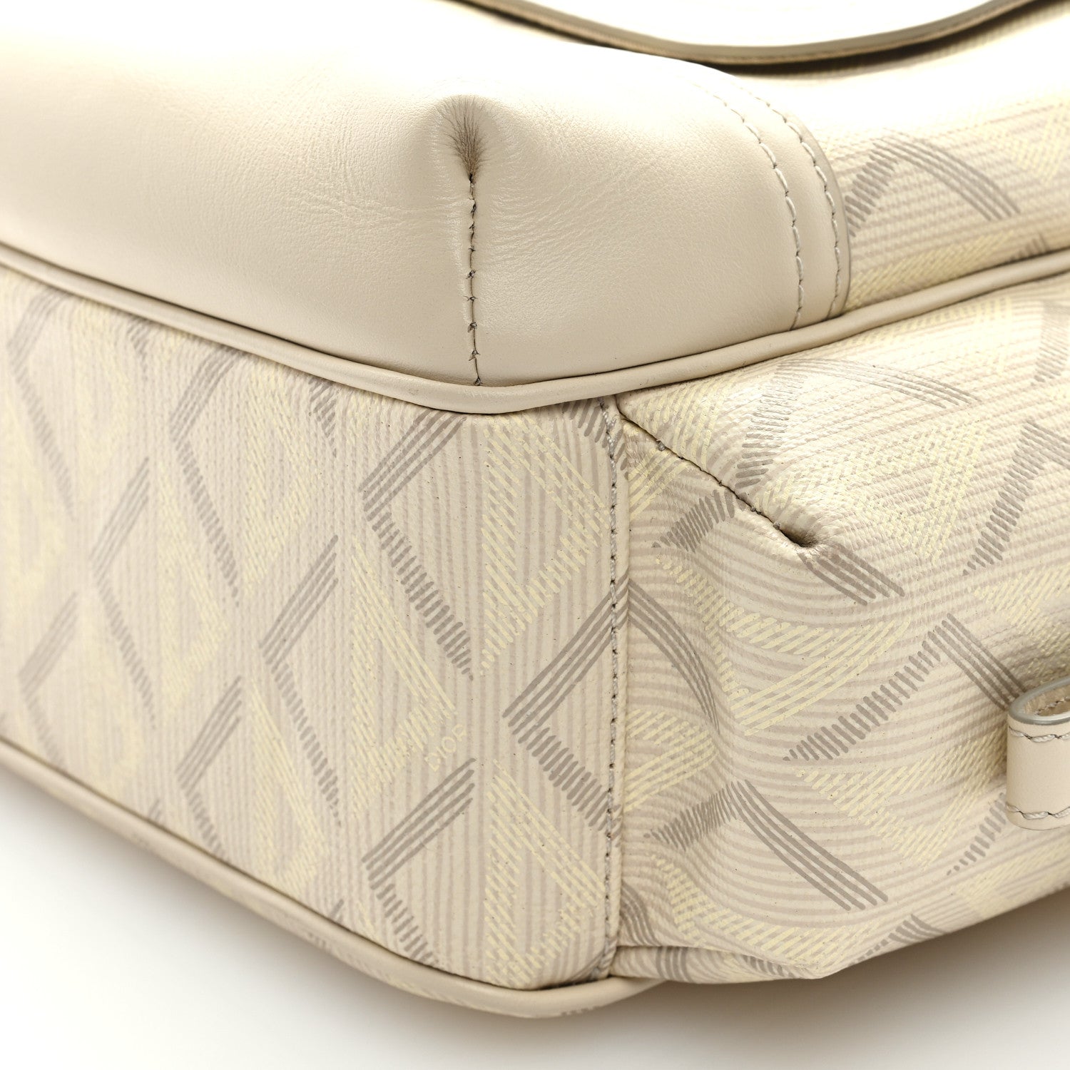 Christian Dior Coated Canvas CD Diamond Hit The Road Messenger Natural 8 of 8