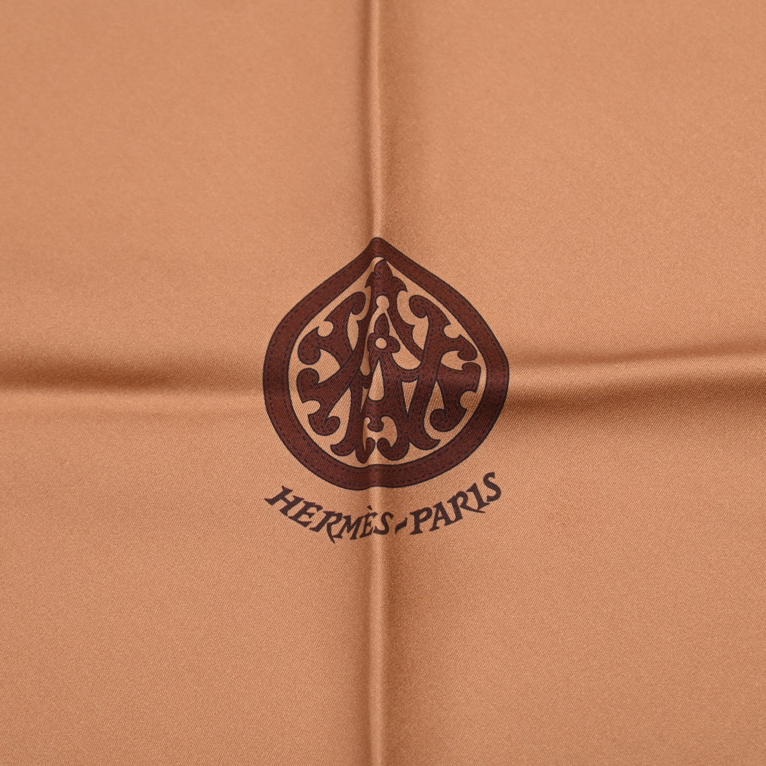 Hermes Silk Blason Losange Scarf Tabac Cacao 2 of 4
