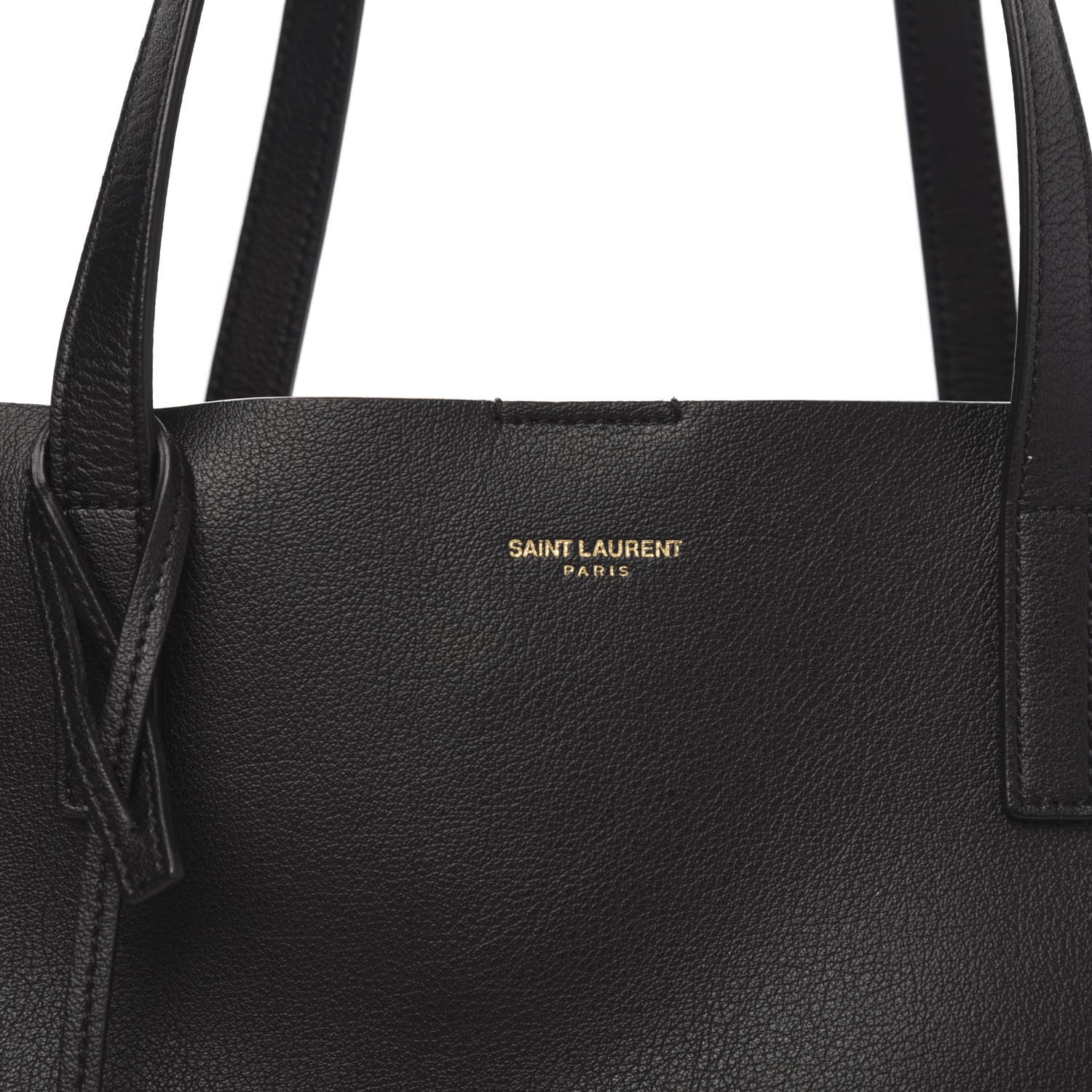 Saint Laurent Calfskin Large Shopping Tote Black 10 of 12