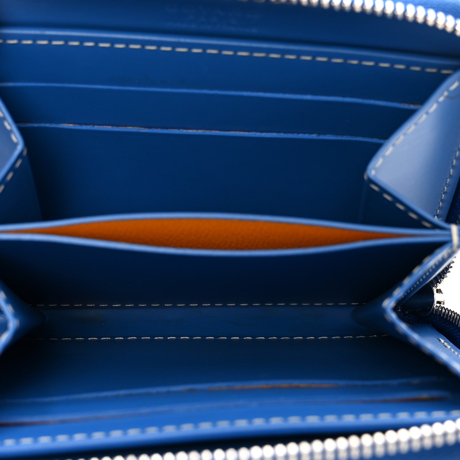 Goyard Goyardine Matignon PM Wallet Blue 5 of 7