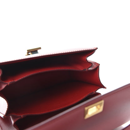 Celine Box Calfskin Small Classic Box Flap Bag Red 5 of 10