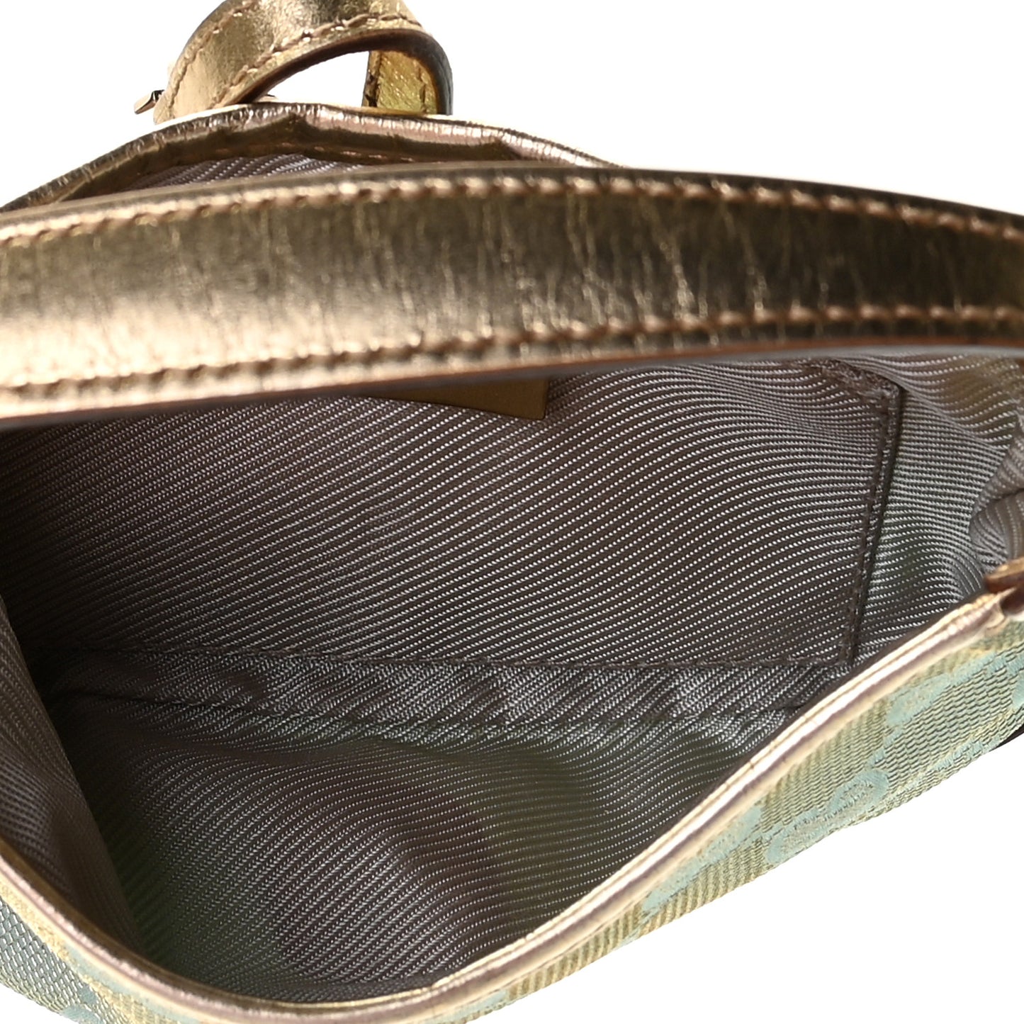 Denim Monogram Pochette Gold