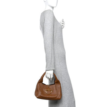 Gucci Grained Calfskin Softbit Medium Shoulder Bag Brown 2 of 11