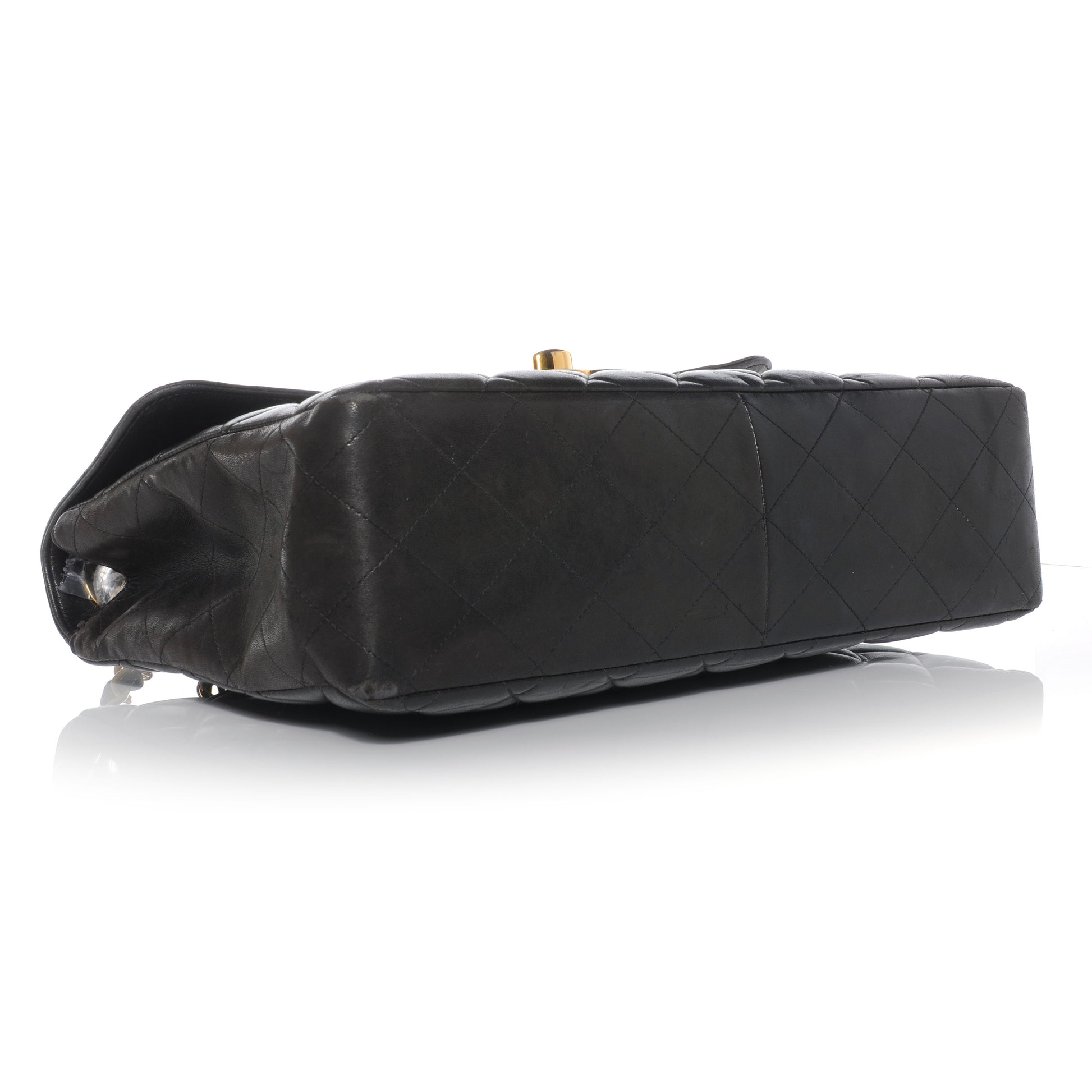 Chanel Lambskin Jumbo Flap Bag Black 4 of 9