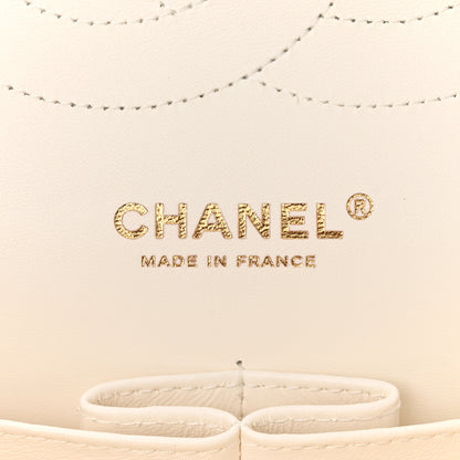 Chanel Caviar Quilted Jumbo Double Flap White 6 of 10