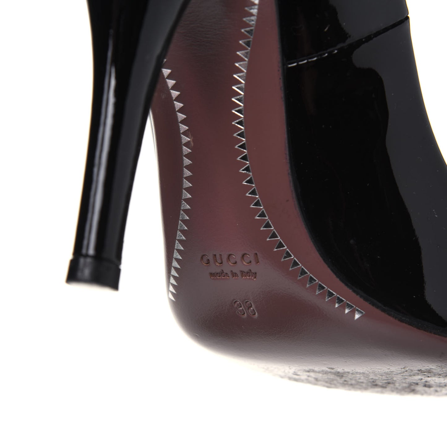 Patent Calfskin Pumps 38 Black