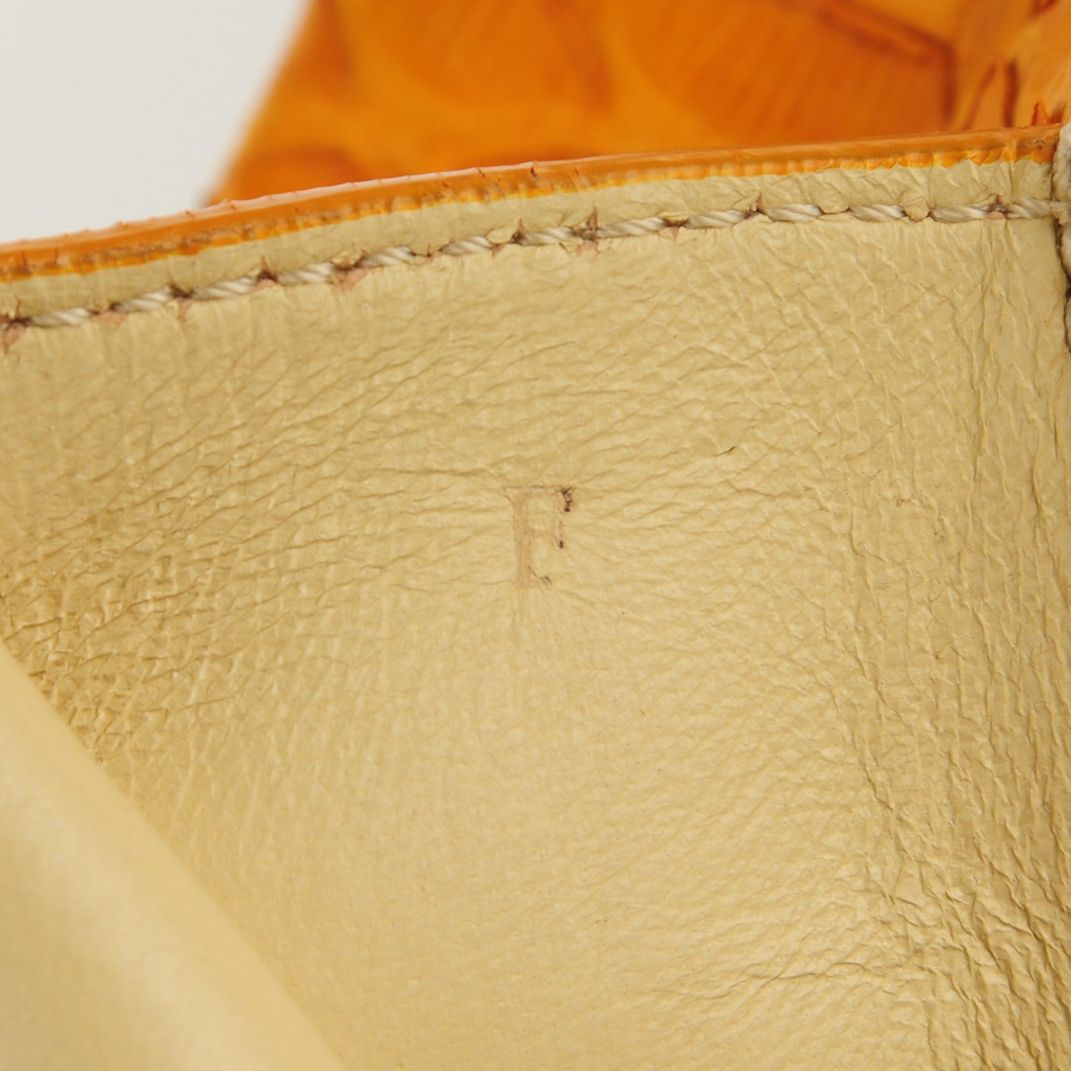Celine Python Smooth Calfskin All Soft Shoulder Bag Saffron 8 of 8