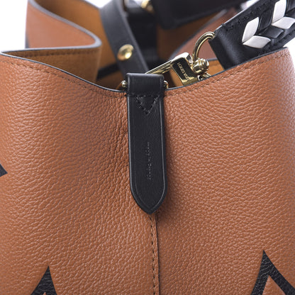 Louis Vuitton Empreinte Monogram Giant Crafty Neonoe MM Caramel Black 7 of 10