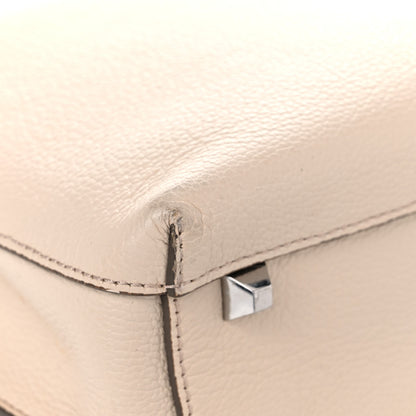 MCM Grained Calfskin Large Milla Hobo Natural 8 of 19