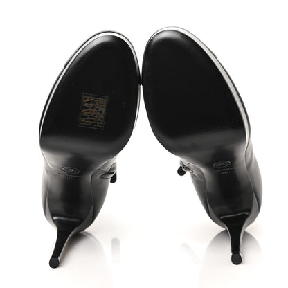 Chanel Lambskin Platform Ankle Boots 36 Black 5 of 8