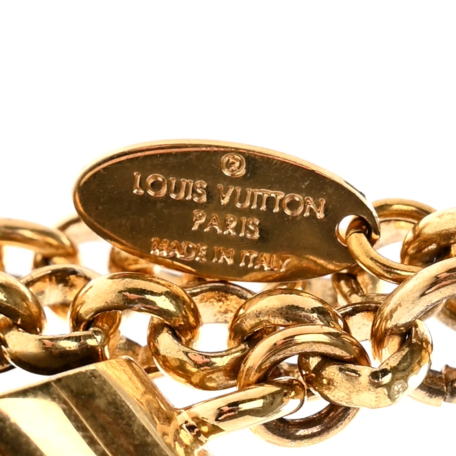 Louis Vuitton Metal Enamel Fleur De Monogram Bag Charm Dore 4 of 8