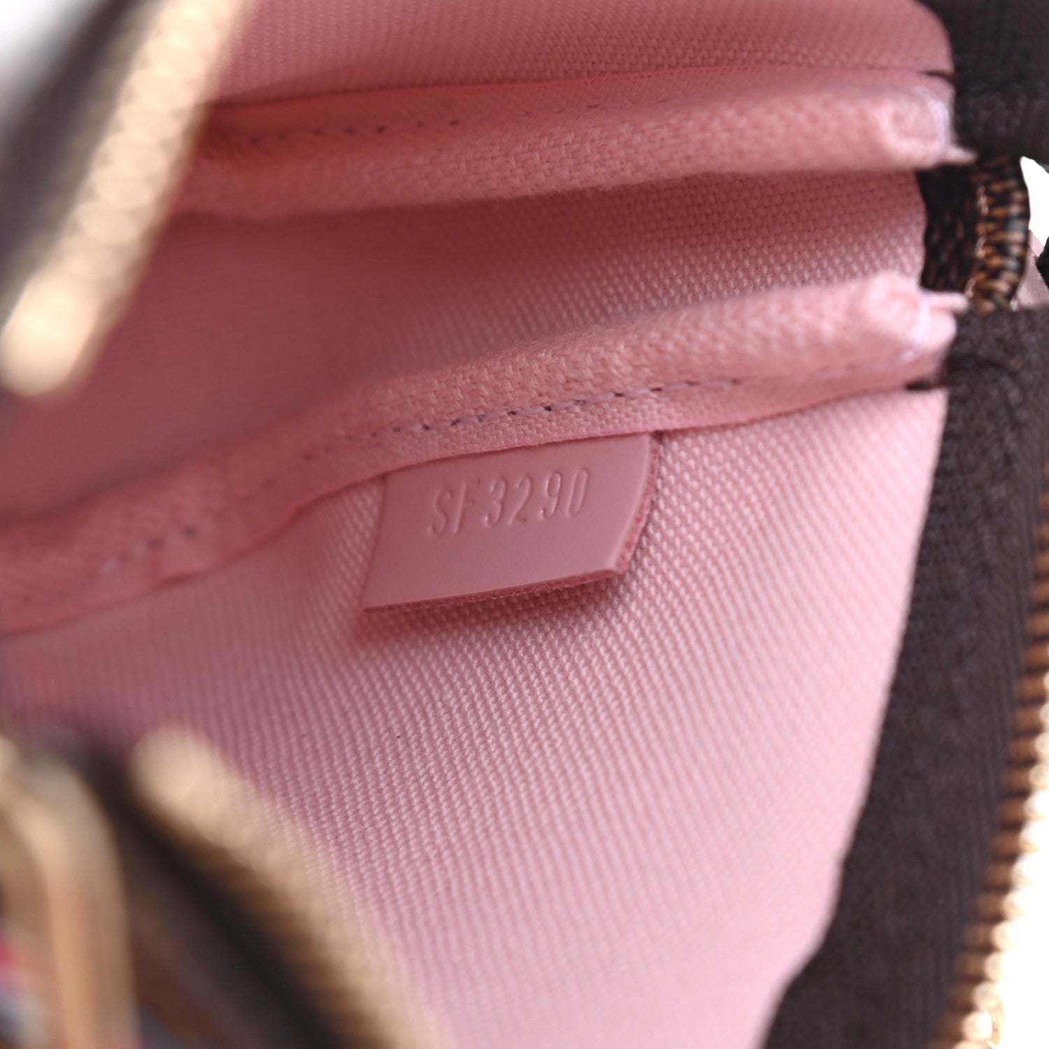 Louis Vuitton Damier Ebene 2020 Christmas Animation Big Wheel Mini Pochette Accessories Rose Ballerine 7 of 8