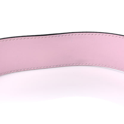 Fendi Vitello Liberty F is Fendi Bi-Color Reversible Belt 90 36 Black Peonia 4 of 5