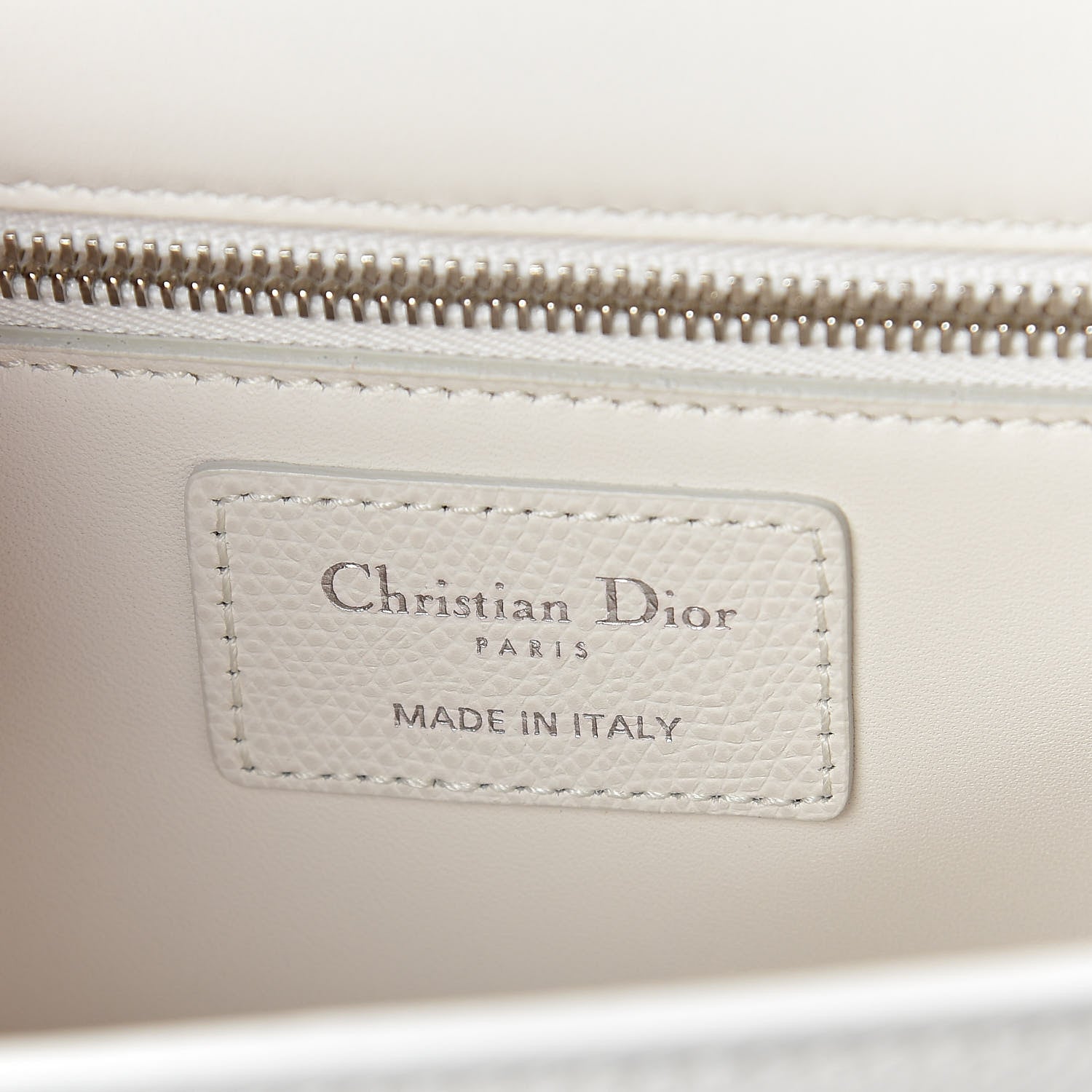 Christian Dior Grained Calfskin 30 Montaigne Chain Flap Bag White 6 of 8