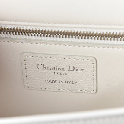 Christian Dior Grained Calfskin 30 Montaigne Chain Flap Bag White 6 of 8