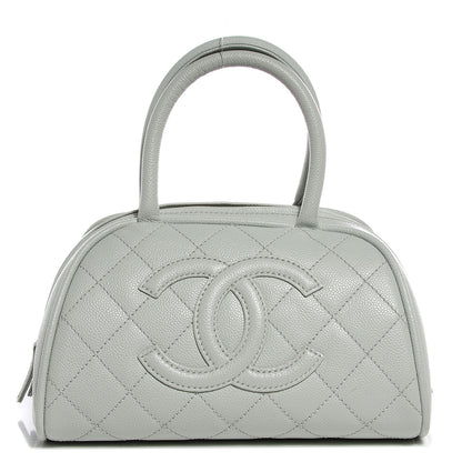 Chanel Caviar Quilted Small Bowler Grey 1 of 7