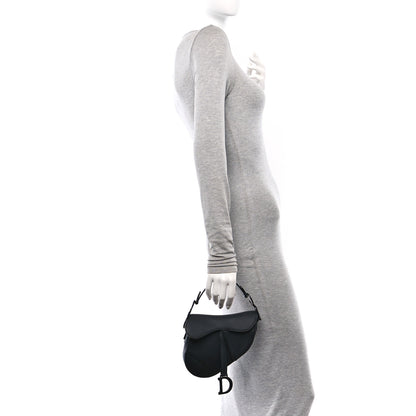 Christian Dior Ultra Matte Calfskin Mini Saddle Bag Black 2 of 10