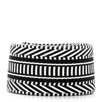 Hermes Toile Swift 50mm Sangle Cavale Shoulder Strap Black Ecru 2 of 3