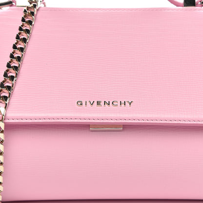 Givenchy Textured Calfskin Mini Pandora Box Chain Crossbody Bag Bright Pink 10 of 10