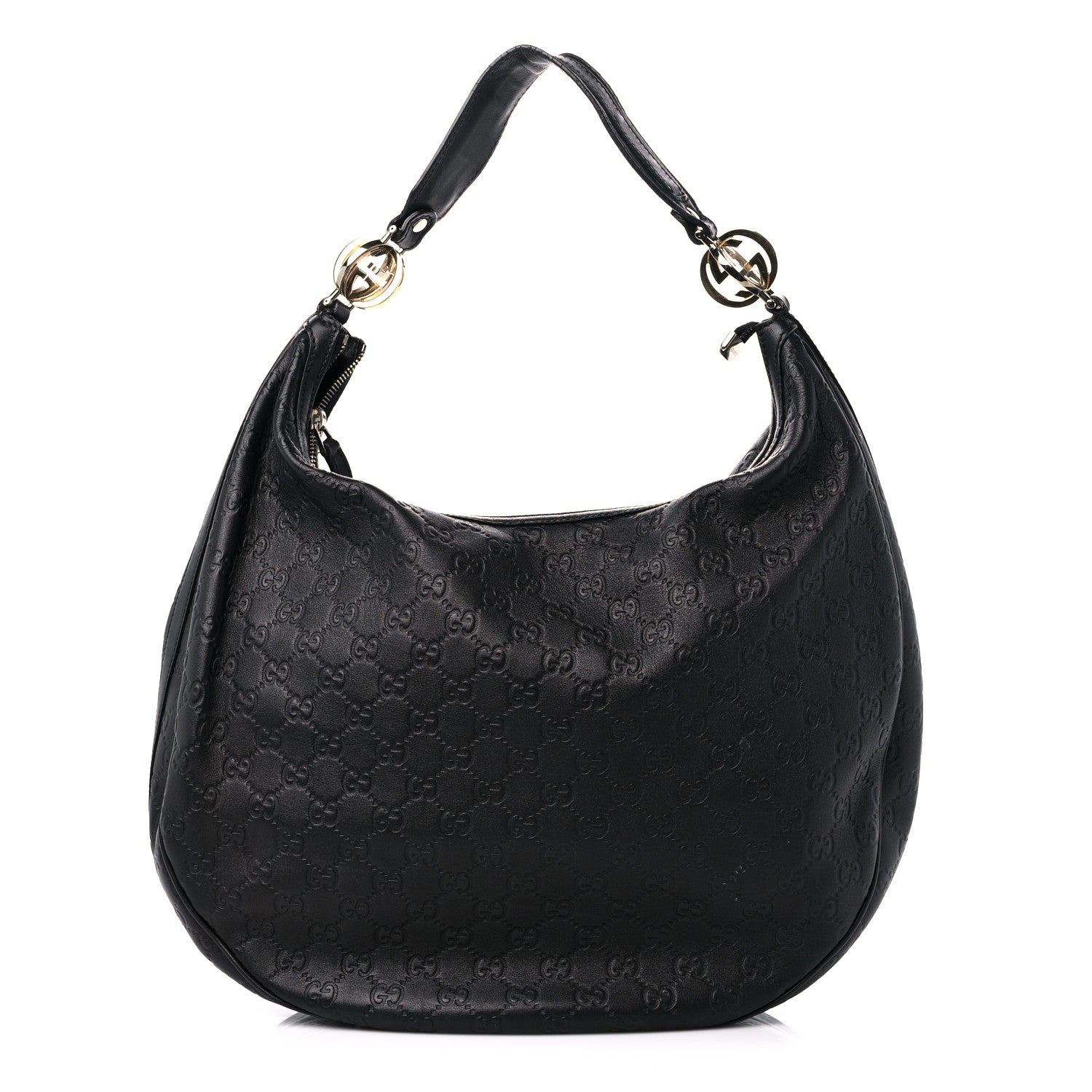 Gucci Guccissima Large GG Twins Hobo Black 1 of 14