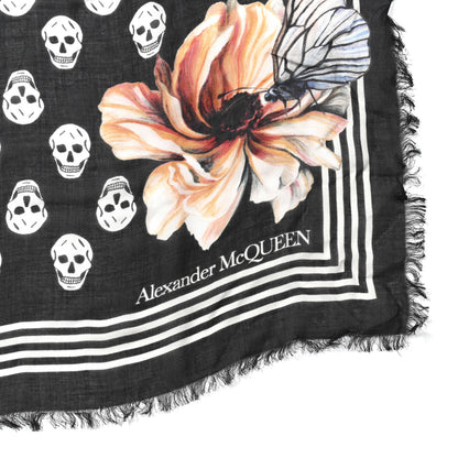 Alexander McQueen Modal Skull Logo Scarf Multicolor 3 of 4