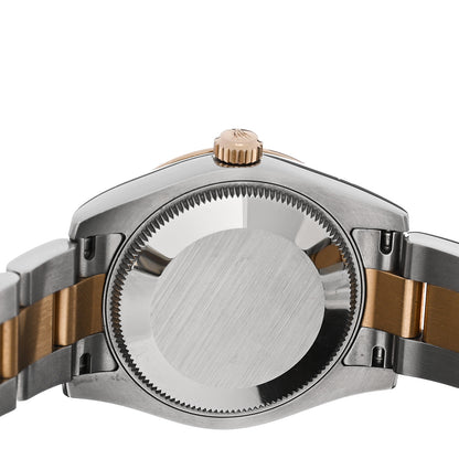 Rolex Stainless Steel 18K Everose Gold Diamond Mother of Pearl 31mm Oyster Perpetual Datejust Watch Roman 178341 4 of 5