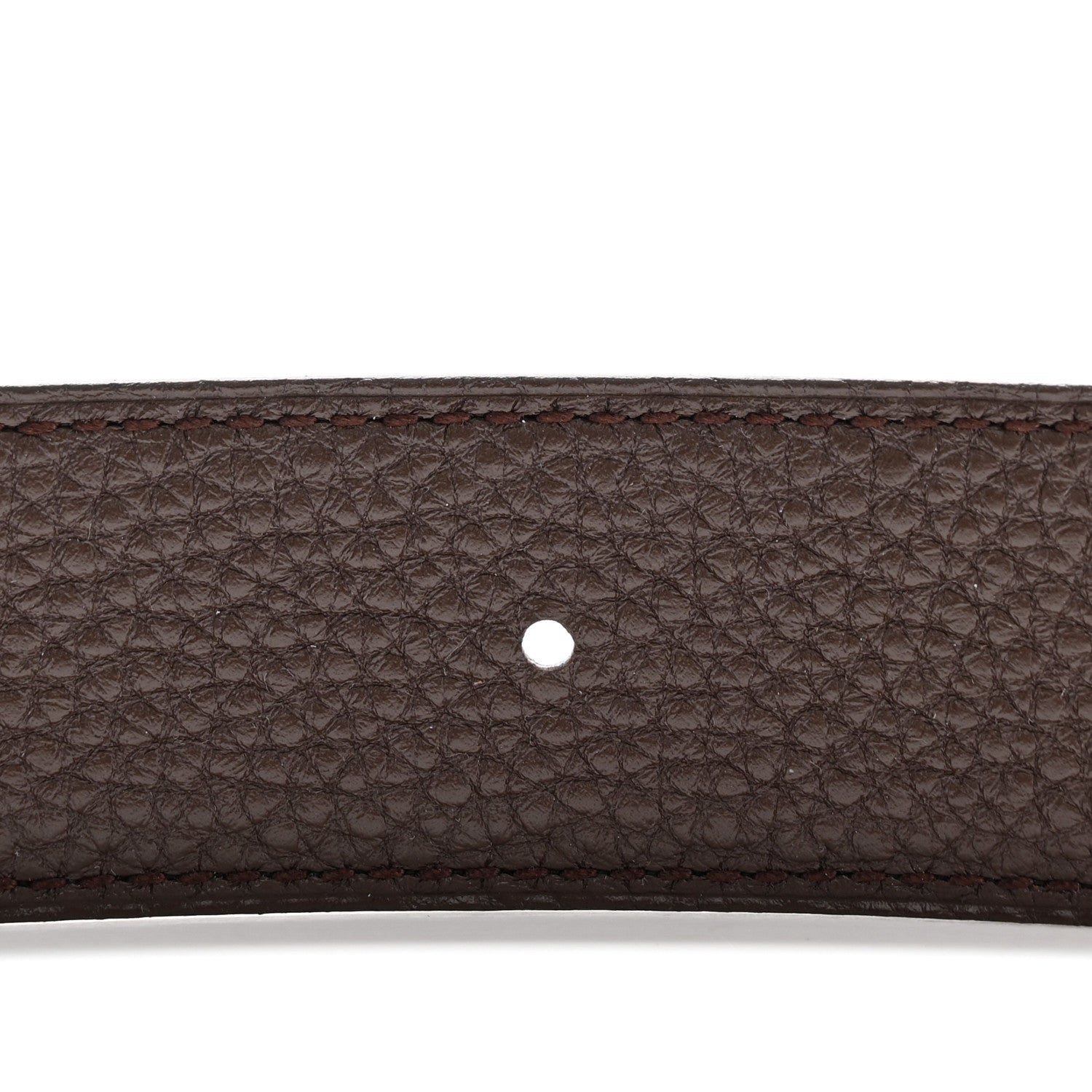Hermes Box Togo 32mm Belt Strap 100 40 Black Chocolate 8 of 9