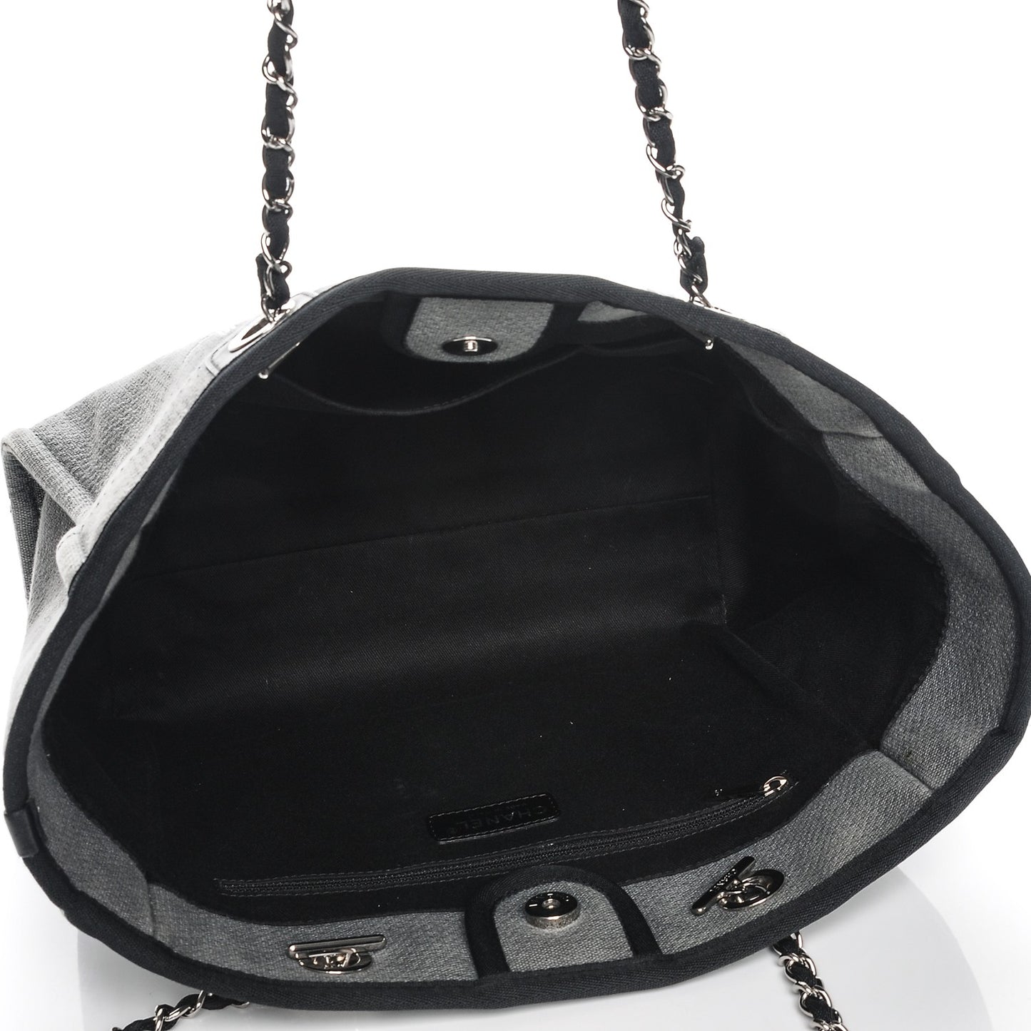 Canvas Small Deauville Tote Grey