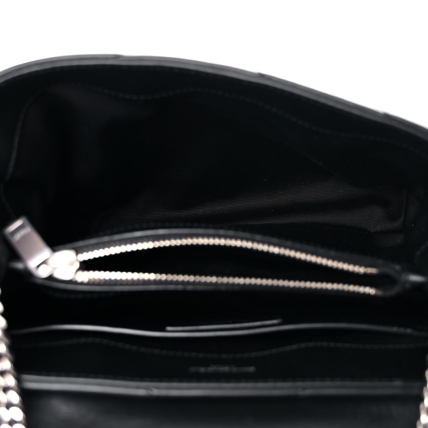 Saint Laurent Calfskin Y Quilted Monogram Small Loulou Chain Satchel Black 7 of 10