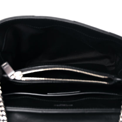 Saint Laurent Calfskin Y Quilted Monogram Small Loulou Chain Satchel Black 7 of 10