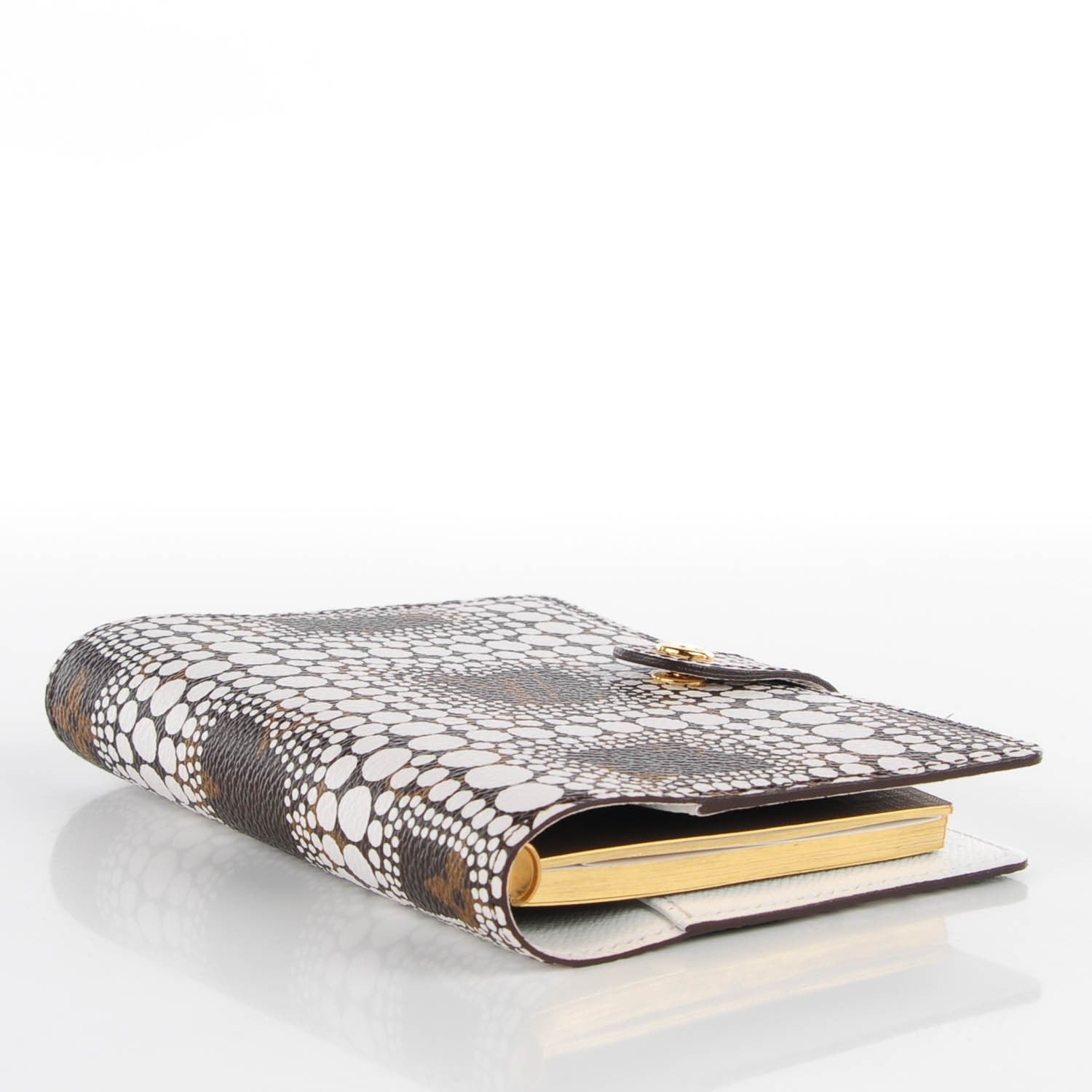 Louis Vuitton Monogram Kusama Town Small Ring Agenda White 4 of 9